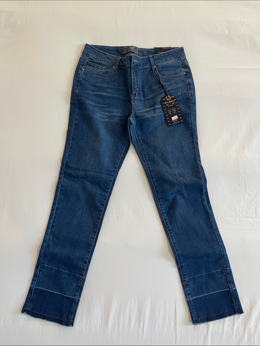 Dark Blue Women's Straight Jeans - Unbranded